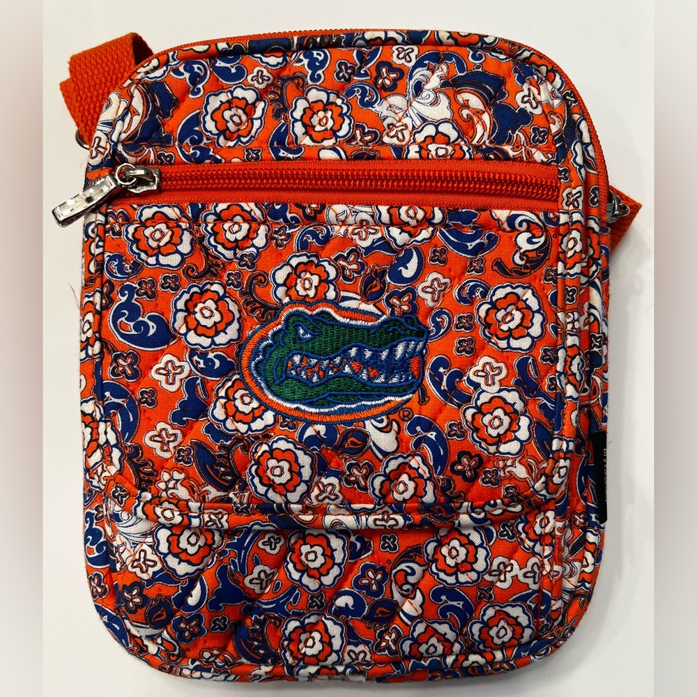 LIKE NEW Y2K Paisley Orange 🧡 & Blue 💙 Florida Gators Crossbody Bag 🐊